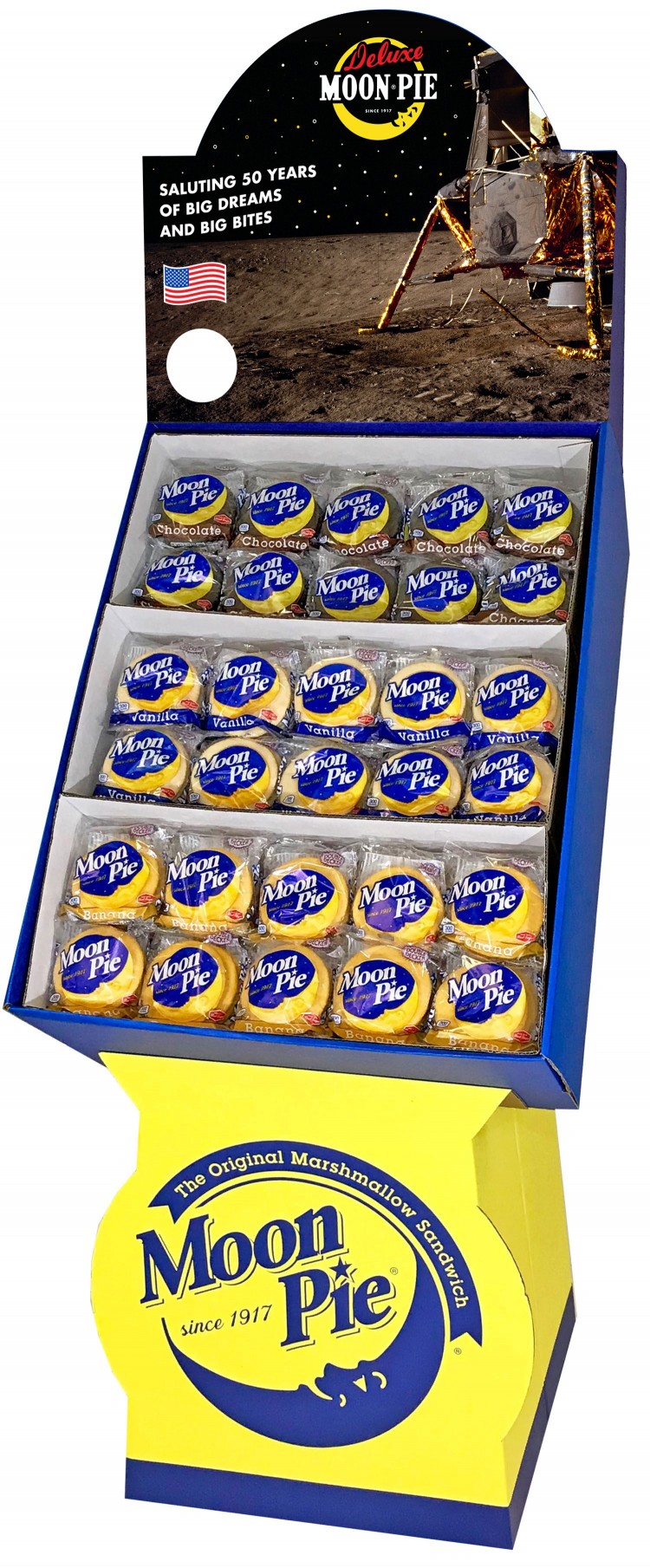 MoonPie getting ready to help America celebrate
the 50th anniversary of the Apollo Lunar Landing