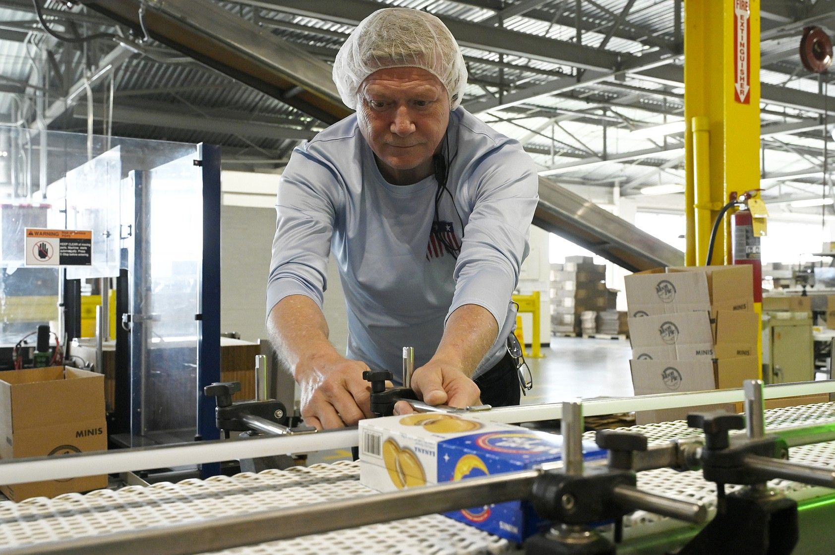 Man working inside of the MoonPie facility